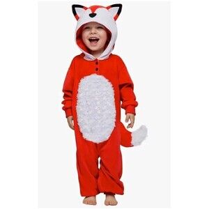 Halloween Baby Fox Costume Cosplay, For A Fox Toddler Jumpsuit, Button Hooded...
